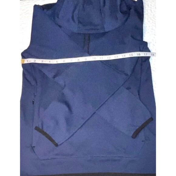 Member's Mark Other - New! Mens Members Mark Luxe Hoodie Blue Cove SMALL NWT Hidden Pocket Drawstring